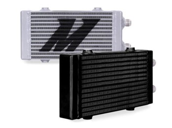 Universal Dual Pass Bar & Plate Oil Cooler, Small, silver | Mishimoto