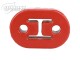 Exhaust Hanger rubber red - Heat Resistant (3 Pieces Per Package)