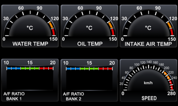 Nissan 370Z OBDII multi gauge system for OEM navigation...