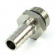 1/4" BSP to 8mm barb connection - stainless steel