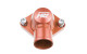Aluminum Water Neck 1.50" Hose for Chevy V8 All ENGINE - Red | RHP