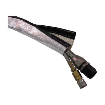 Heat protection reflective sleeve hook & loop - silver -...