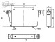 Intercooler 450x300x76mm - 63mm - Competition - 450HP