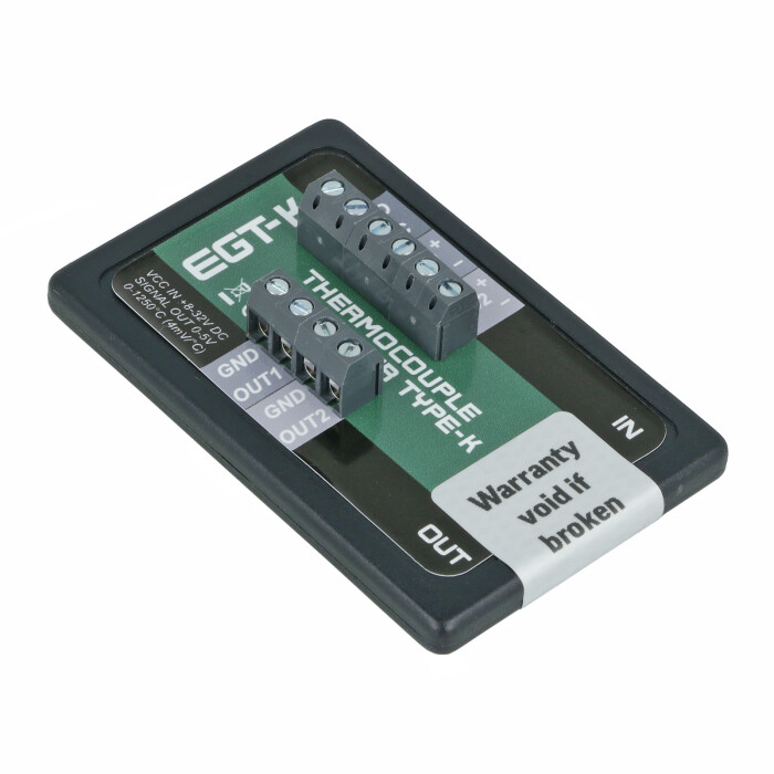 EGT-K Thermocouple Amplifier 0-5V (Type-K) - 2 Channel