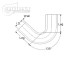 Silicone Elbow 135°, 51mm, black