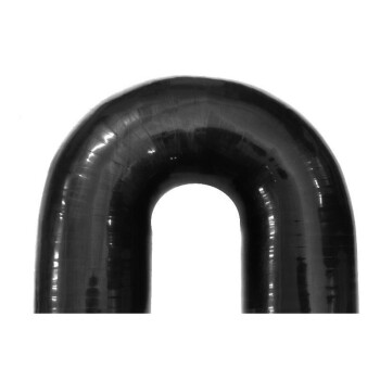 Silicone Elbow 180°, 70mm, black