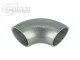90° Stainless Steel Elbow for Exhaust Manifold Construction 42,4mm 1.4541