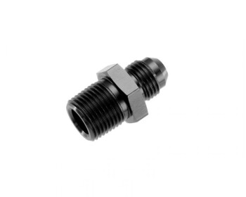 -03 straight male adapter to -02 (1/8") NPT male - black | RHP