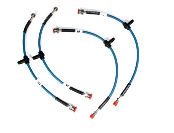 Set of 4 Braided Replacement Brake Hoses for MK7 Fiesta...