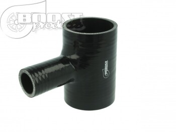 Silicone T-piece Adapter 63,5mm / 25mm / black | BOOST products