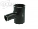 Silicone T-Piece Adapter 63,5mm / 25mm / black