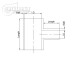 Silicone T-Piece Adapter 63,5mm / 25mm / black