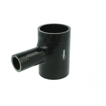 Silicone T-piece Adapter 76mm / 25mm / black | BOOST...