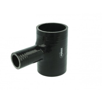 Silicone T-Piece Adapter 76mm / 25mm / black
