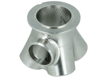 4-Cyl. CNC stainless steel V-Band collector for BorgWarner EFR turbochargers - with 38mm Wastegate port