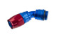 -12 AN 45° hose end with -12 ORB male end- red/blue // ORB hose ends | RHP