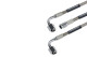 Straight -04 AN female to 90° -04 AN female 15" Pre-Assembled brake line // Pre-Assembled Brake Lines | RHP