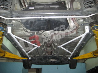 2x 3-Point Floor/Side Bars Toyota Yaris HB 05+