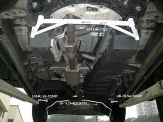 2x 2-Point Rear Side Bars Toyota Previa 06+ 2.4/3.5
