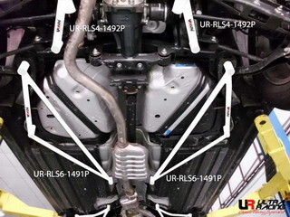 2x 3-Point Rear Side Bars Subaru Outback 09+