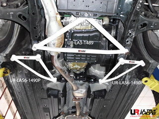 2x 3-Point Front Lower Bars Subaru Outback 09+