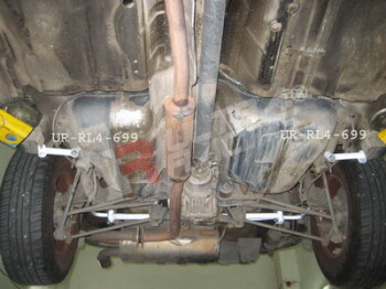 2x 2-Point Rear Side Bars Nissan X Trail 01-07