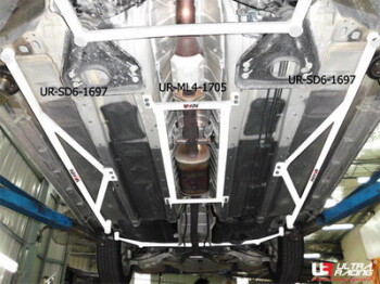 2x 3-Point Rear Side Bars Nissan Teana 09+ J32