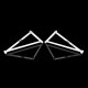2x 3-Point Rear Side Bars for Mercedes S-Class W126 2.6 79-93