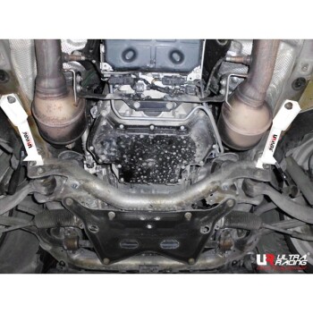 2x 2-Point Front Side Bar for Mercedes C-Class/ AMG 07+ W204