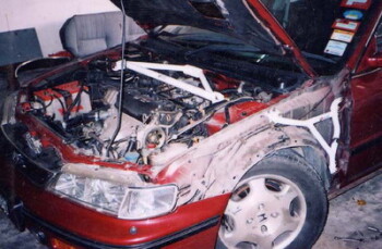 3-Point Front Upper Strut Bar Honda Accord 94-97 2D