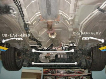 2x 2-Point Front Bars Honda Accord 03-08 2D/4D