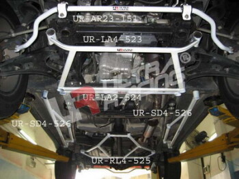 2x 4-Point Side Lower Bars for Daihatsu Terios 5-Seat 06+