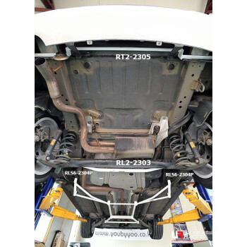 6-Point Rear Lower Brace for Chevrolet Orlando 10+