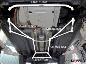 2x 3-Point Rear Side Bars for Chevrolet Cruze 08+...