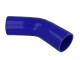 Silicone Elbow 45°, 60mm, Blue