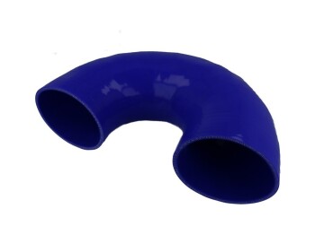 Silicone Elbow 180°, 60mm, Blue