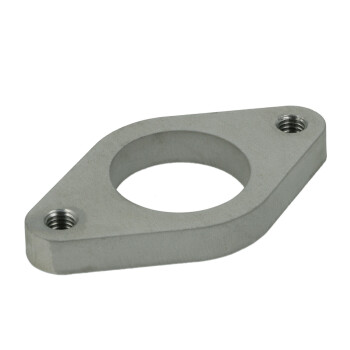 TurboZentrum inlet flange TiAL F38 Wastegate - stainless