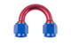 -06 AN female to -06 AN female 180° swivel coupler - red/blue | RHP