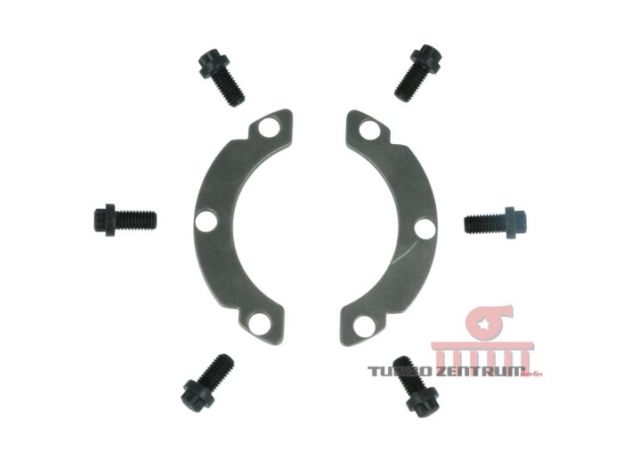 Special mounting set for turbo exhaust housing